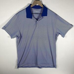 BONOBOS Mens Golf Polo LARGE Standard Fit Stretch Short Sleeve Shirt Striped